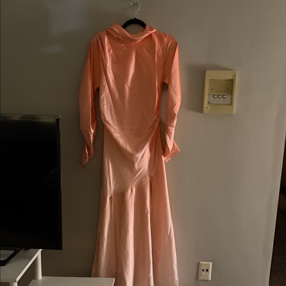 ASOS Peach Long Sleeve Dress